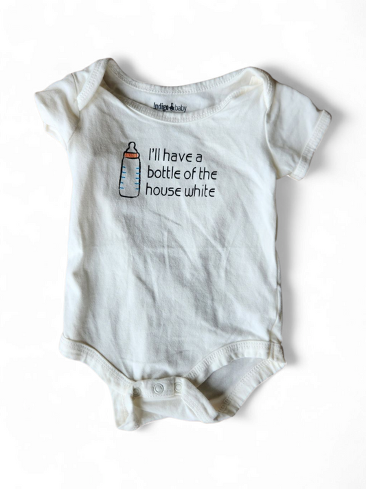 Indigo 3-6m onesie