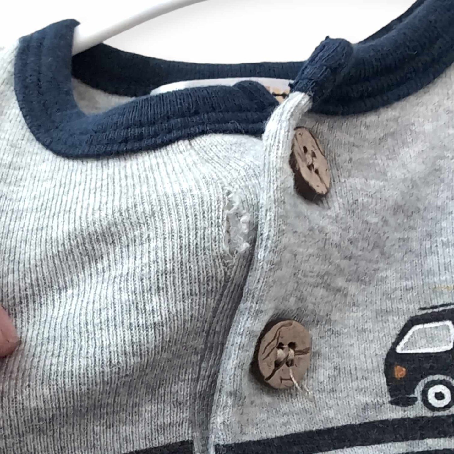 Monkey Bars 0-3M Romper (small hole)*