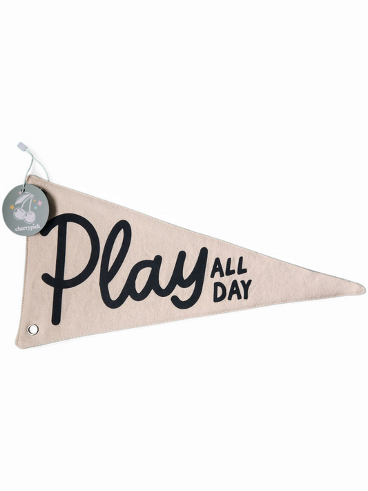 Play All Day pendant flag
